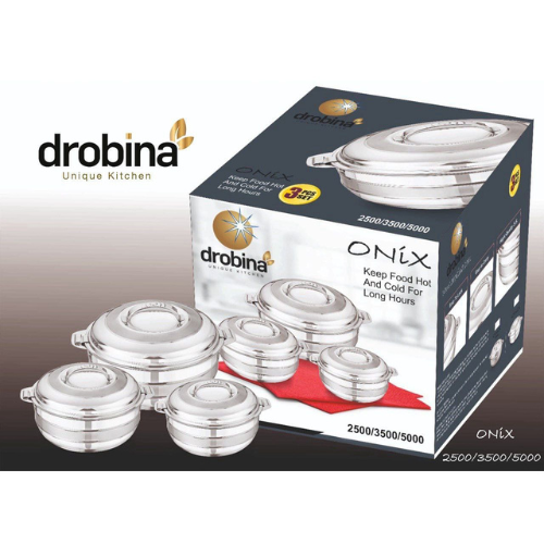 طقم حافظات drobina ستيل ONIX 5000