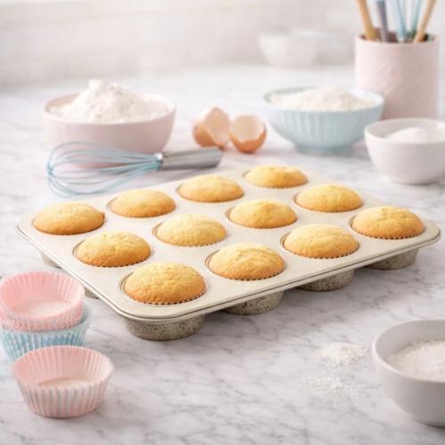 قالب كوب كيك بعامود 12 خانه دروبينا Grey