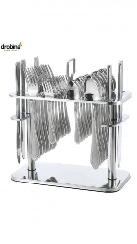 طقم ملاعق 30 قطعة فضي drobina