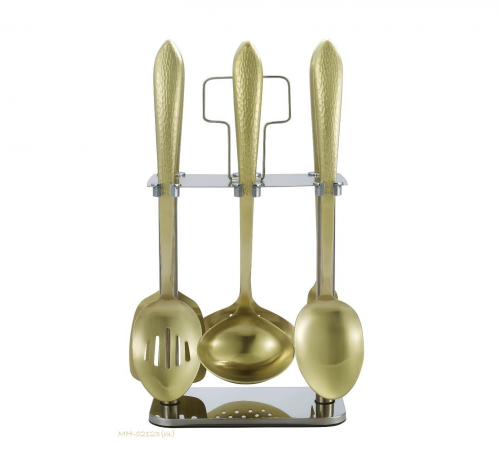 طقم ملاعق غرف 7 قطع ذهبي مات drobina