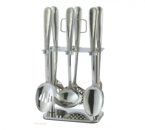 طقم ملاعق غرف 7 قطع فضي drobina