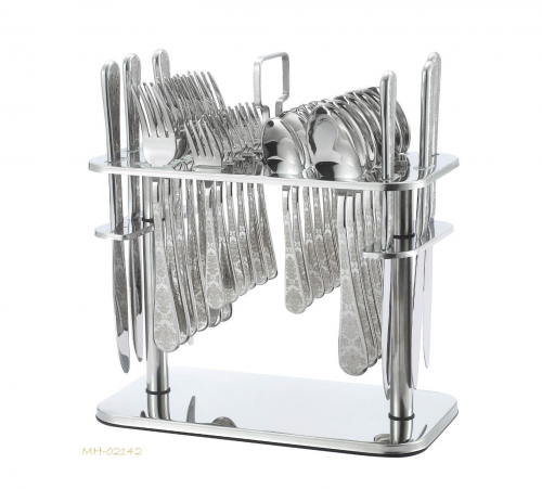 طقم ملاعق 30 قطعة فضي drobina