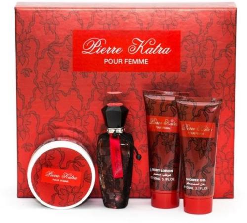 طقم هدايا بيري كاترا للنساء - 4 قطع احمر من افانتي