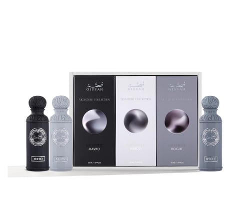 Jsah Graphite Luxury Men's Perfume Set - Mavro, Na...