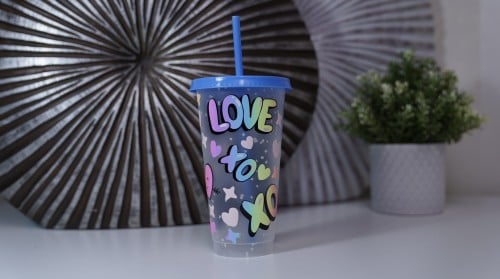 كوب 710مل بتمصيم XO LOVE