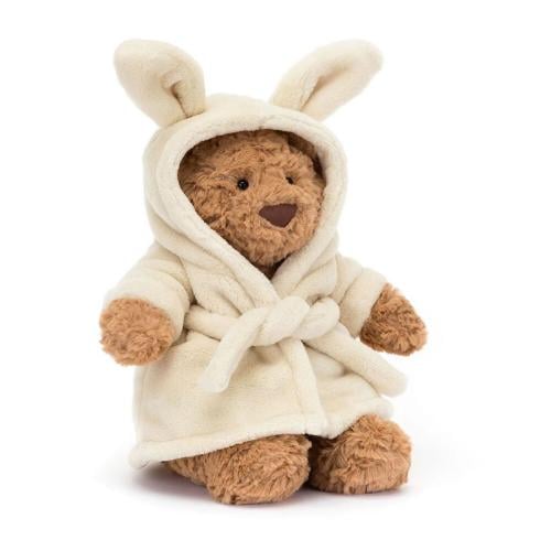 Teddy wearing robe