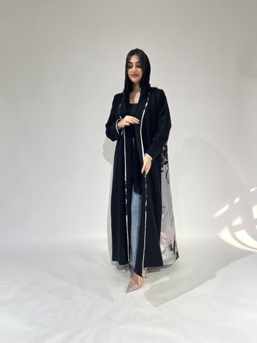 Z203 / قماش كريب مينيمات وجاكار مشجر بالخلف