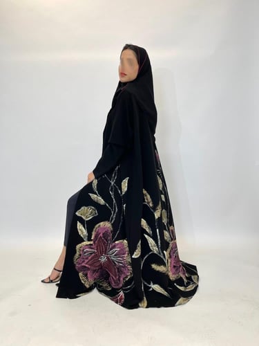 Z165 / قماش كريب ورسم يدوي امام وخلف