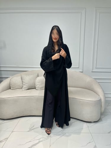 Z66 / قماش لمياء وتطريز اسود