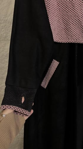 عباية شال الصوف(وردي)