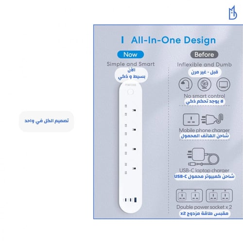 توصيلة ذكية مع منفذين PD