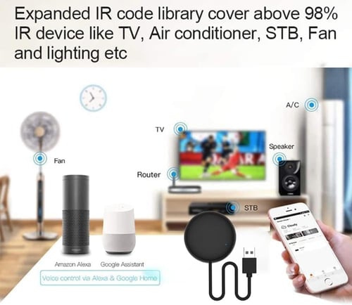 جهاز تحكم عن بعد ذكي يعمل بالواي فاي بالاشعة تحت ا...
