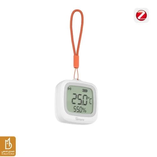 حساس ذكي لدرجة الحرارة والرطوبة سونوف بشاشة LCD (Zigbee – مقاوم للماء IP65)