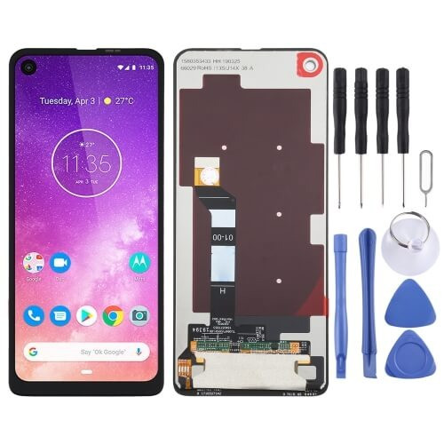 شاشة LCD كاملة موتورولا ون فيجن Motorola One Visio...