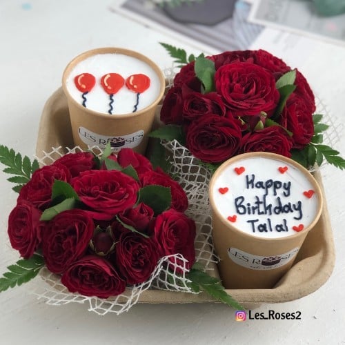 كوبين كيك +ورد