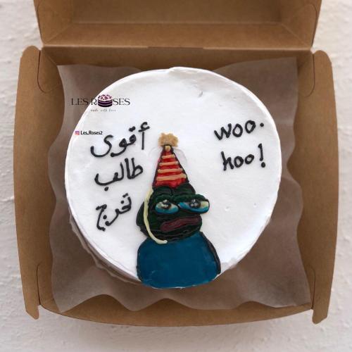 كيك كوري تخرج 2025 (4انش)