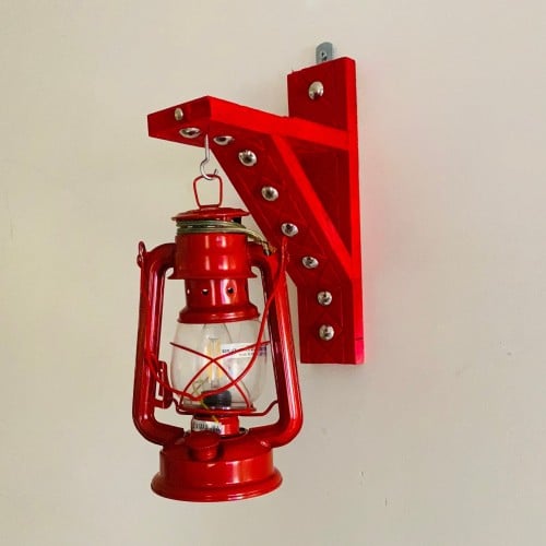 Red lantern with engraving base
