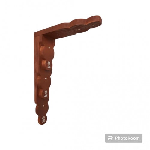 Natural wood بني base without lantern