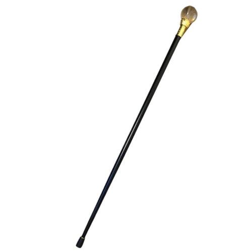 عكاز فاخر حلق مذهب مع زجاج دائري داخله صورة طير