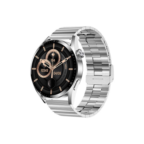 Levore ساعة ذكية بشاشة 1.5 بوصة بسير حديد