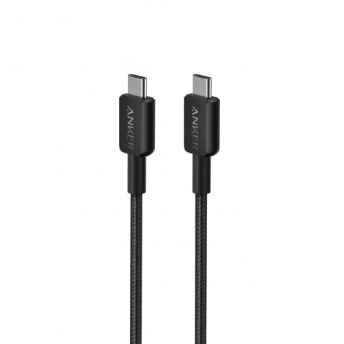 كيبل شحن 322 تايب سي من الجهتنين بقوة 60 وات اللون...