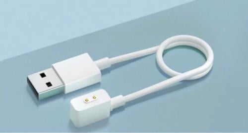 سلك شاحن مغناطيسي شاومي للساعات الذكية ابيض