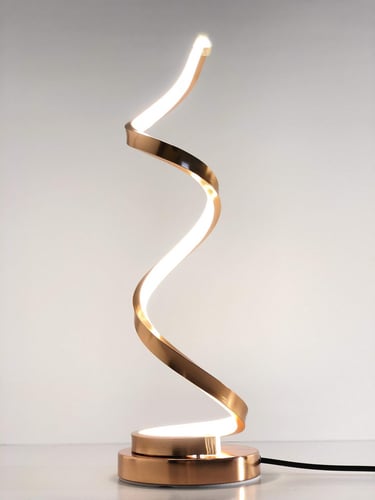 اباجورة ليد شكل حلزوني