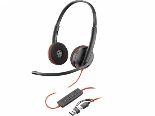 سماعة رأس بولي Poly HP Blackwire 3220 USB-C Stereo...