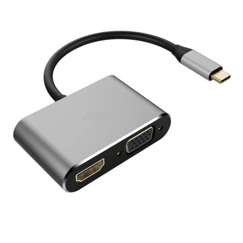 وصلة TYPE C TO HDMI + VGA