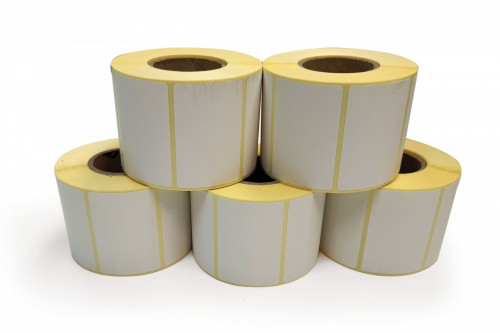 شدة 5 رولات باركود مقاس 25*50 (2000 ستيكر )