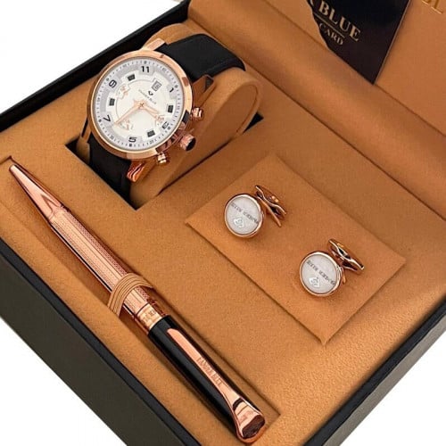 طقم ساعة وكبك وقلم