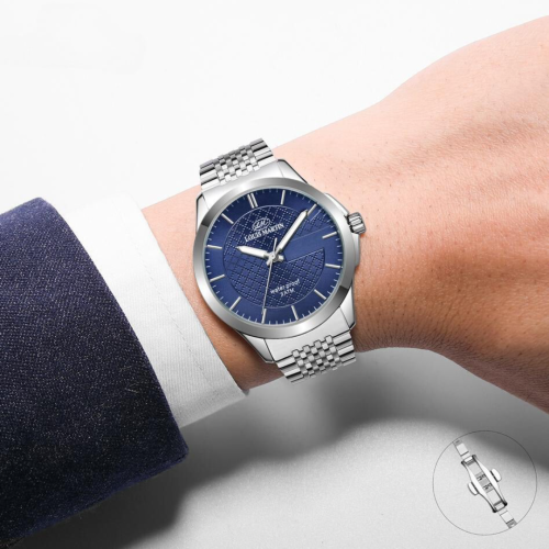 ساعة رجاليه ستيل فضي