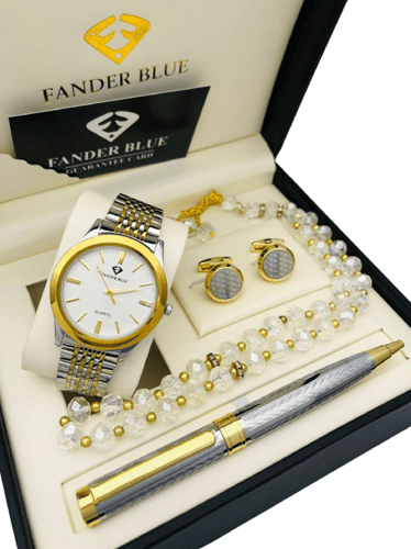 طقم هدية رجالي ذهبي