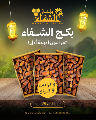 تمر برني المدينة درجة أولى بكج الشفاء (9 كيلو)