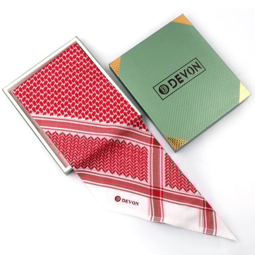 شماغ ديفون كلاسك 24 لون احمر الغزال