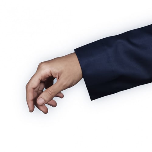 ثوب رجالي شتوي كحلي سحاب (قلاب)