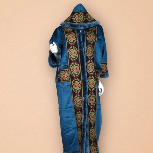 فروة نسائي سدو مطرز | فروة شتوية فاخرة تراثية