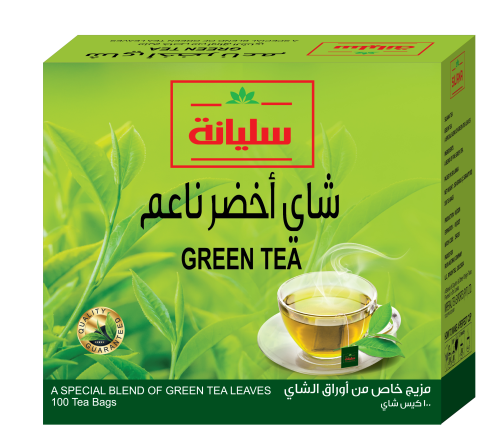 كرتون شاي سليانه اخضر 1.5جرام*100 خيط *24 علبه انت...