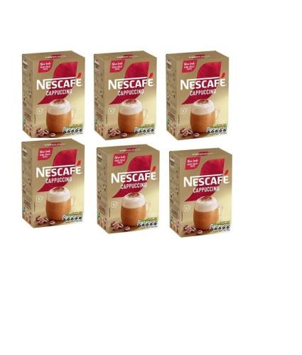 كبتشينو نسكافيه قولد اظرف 15.5جرام*7اظرف*6علبه Nes...