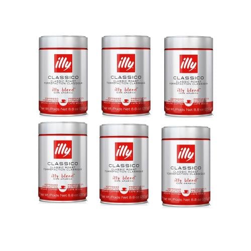 قهوة ايلي كلاسيك المطحونة 250 غرام*6علبه | illy co...