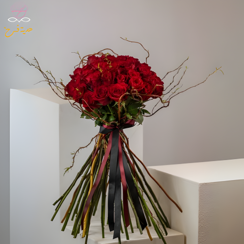 بوكيه أغصان ومشاعر الحب