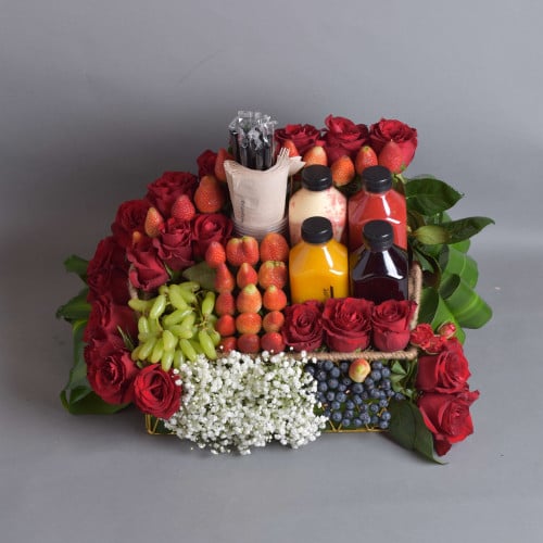 سلة سجنتشر بالفواكه