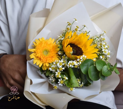 بوكيه دوار الشمس & جيربيرا