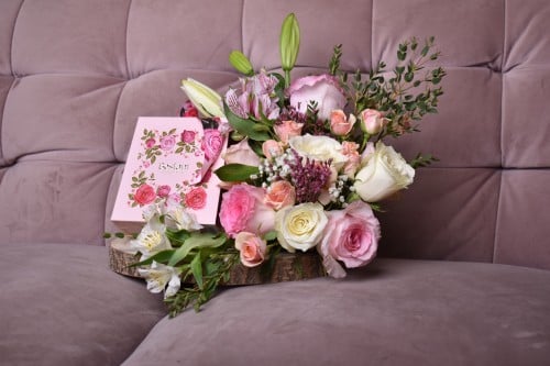 قاعدة شوكولاتة حب