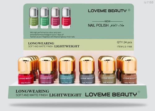 طلاء اظافر (مناكير) 24 لون الجديد من لافمي بيوتي