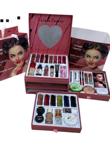 طقم مكياج اكستريم بيوتي جميع منتجات التجميل في علب...