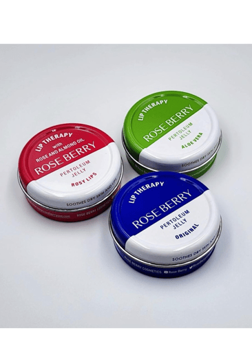 مجموعة ترطيب الشفاه 3 نكهات من روز بيري