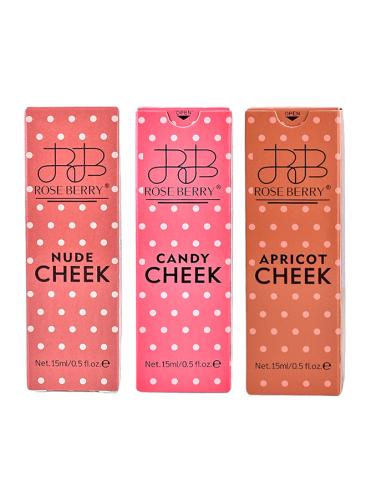 أحمر خدود سائل من 3 قطع متعدد الألوان مجرد تمريرة...