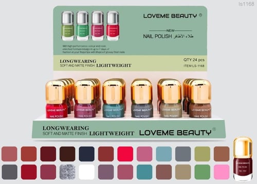 طلاء اظافر (مناكير) 24 لون الجديد من لافمي بيوتي
