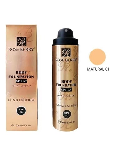 كريم أساس بخاخ للجسم طبيعي 01 تركيبة تدوم طويلاً ل...